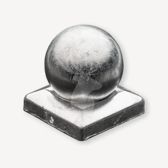 Paalornament bol | verzinkt | 7x7 cm Rechtstreeks Van De Fabrikant