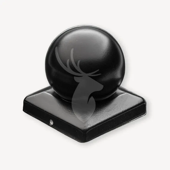 Gratis Retour Paalornament bol | zwart | 7x7 cm
