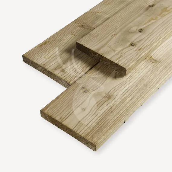 Koop Vandaag Douglas (vlonder)plank | groen geïmp. | 2,8x19,5 cm | 300 cm