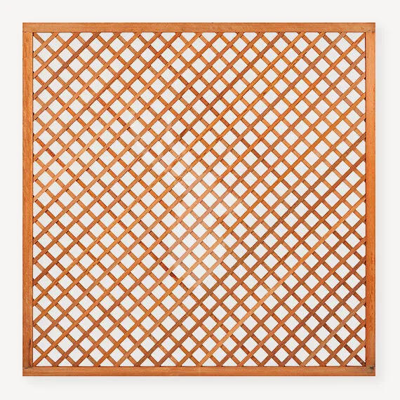 Voordeelprijs Trellis met kader | recht diagonaal | hardhout | 180x180 cm