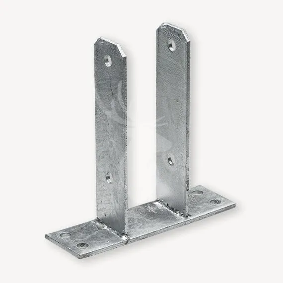 Korting Anker met grondplaat / U-anker | afmeting 7 cm