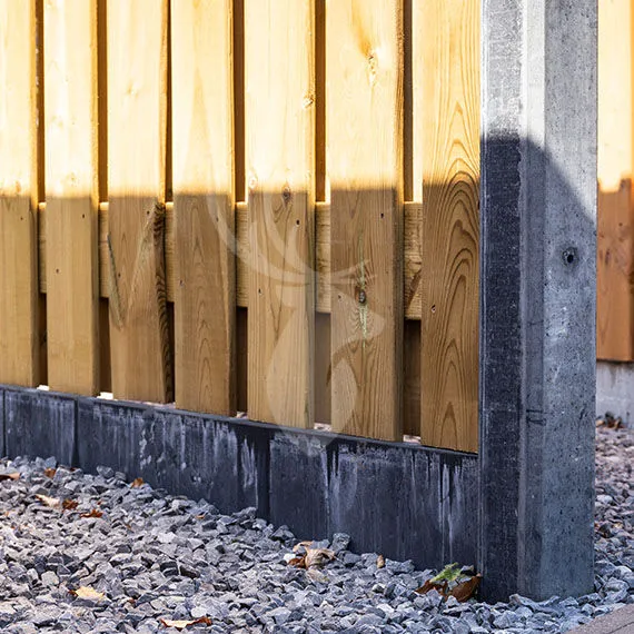 Premium Onderplaat antraciet | 3,5x25 cm | 224 cm