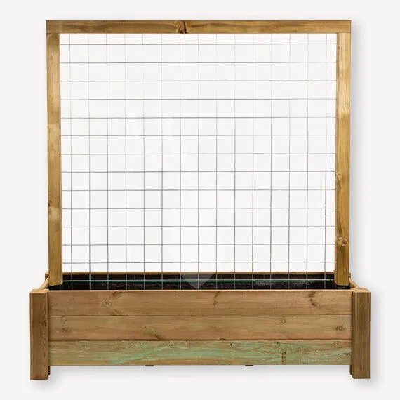 bloembak met klimplant trellis | 180x40x180 cm Beperkt Aanbod