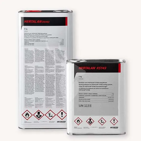 Hertalan EPDM bodemlijm KS143 | blik 6 kg Hoge Kwaliteit