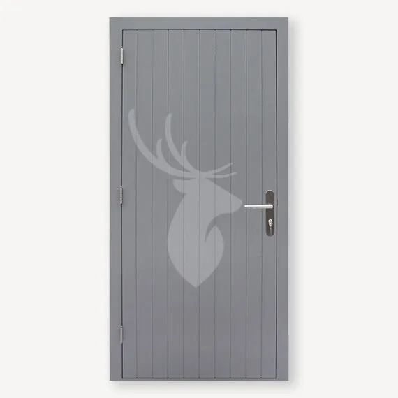 Koop Vandaag WV Hardhout dichte buitendeur gegrond | 221x109 cm | R