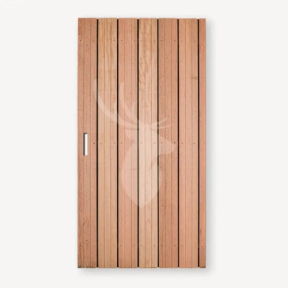 Tuindeur Privacy | hardhout zw | 190x140 cm Op = Op