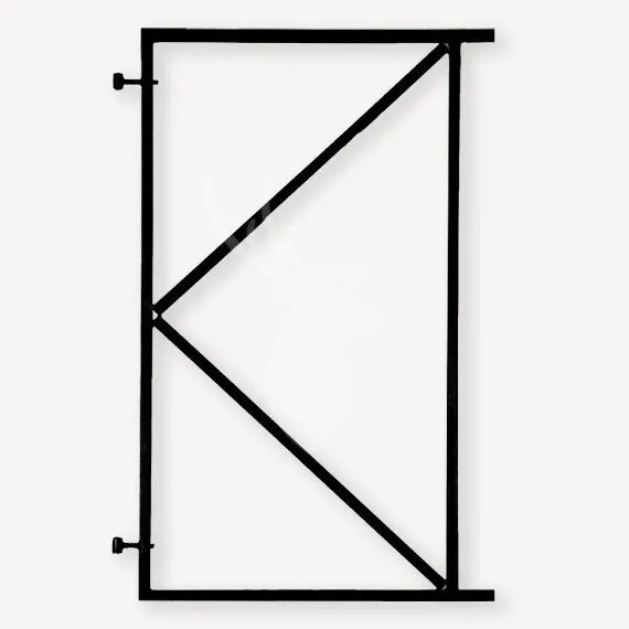 Tijdelijk Beschikbaar IJzeren deurframe | zwart | 155x140 cm