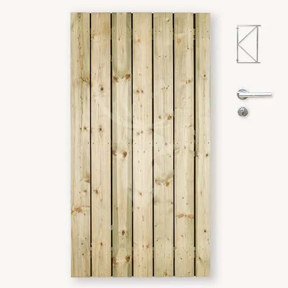 Tuindeur Privacy | vuren | 180x100 cm Direct Beschikbaar