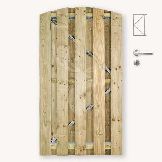 Actieprijs Toogdeur Solide | grenen | pa 7,5 cm | 180x100 cm | li ms
