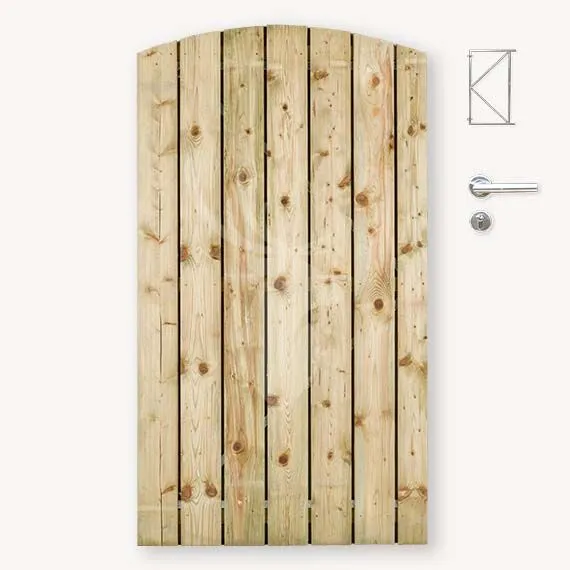 Weekendaanbieding Toogdeur Privacy | grenen | pa 1,0 cm | 180x170 cm | re zs