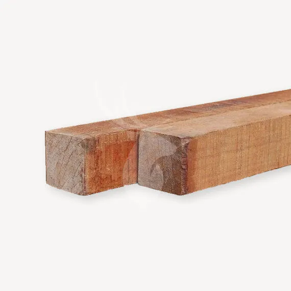 Beperkte Voorraad FSC 100% Hardhouten paal | azobe | ruw | 12x12 cm | 150 cm