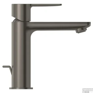 Weekendaanbieding Wastafelmengkraan GROHE Lineare New S-Size M/Waste Hard Graphite Geborsteld