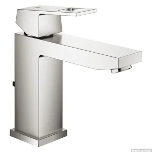Merkproduct Wastafelmengkraan GROHE Eurocube M-Size M/Waste Supersteel