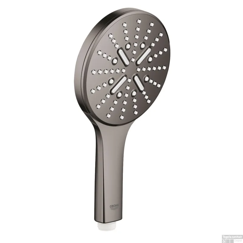 Alleen Vandaag Handdouche GROHE Rainshower SmartActive 130 Rond 13cm Hard Graphite