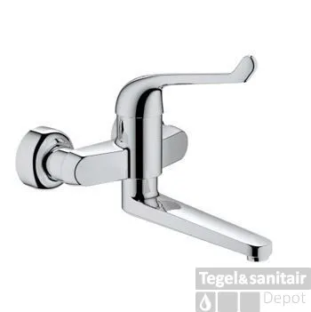 GROHE Euroeco Special Veiligheids Wand Wastafelkraan Chroom Direct Beschikbaar