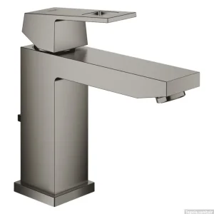 Wastafelmengkraan GROHE Eurocube M-Size M/Waste Hard Graphite Geborsteld Dagaanbieding
