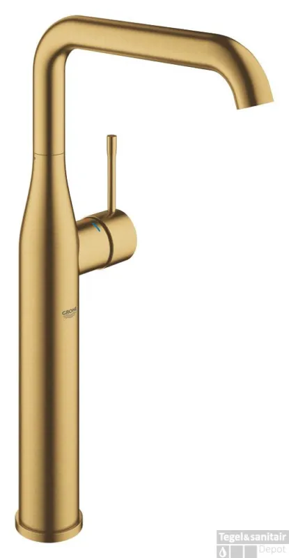 Opzetwastafelmengkraan GROHE Essence New Xl-Size Hoog Gladde Body Cool Sunrise Geborsteld Seizoensaanbieding