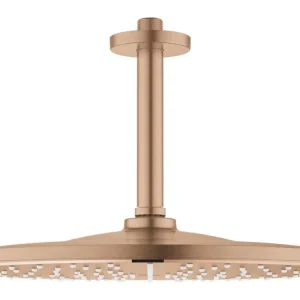 Bestseller Hoofddoucheset GROHE Rainshower 310 Rond Plafond, Mono 9,5 L/M, Warm Sunset Geborsteld
