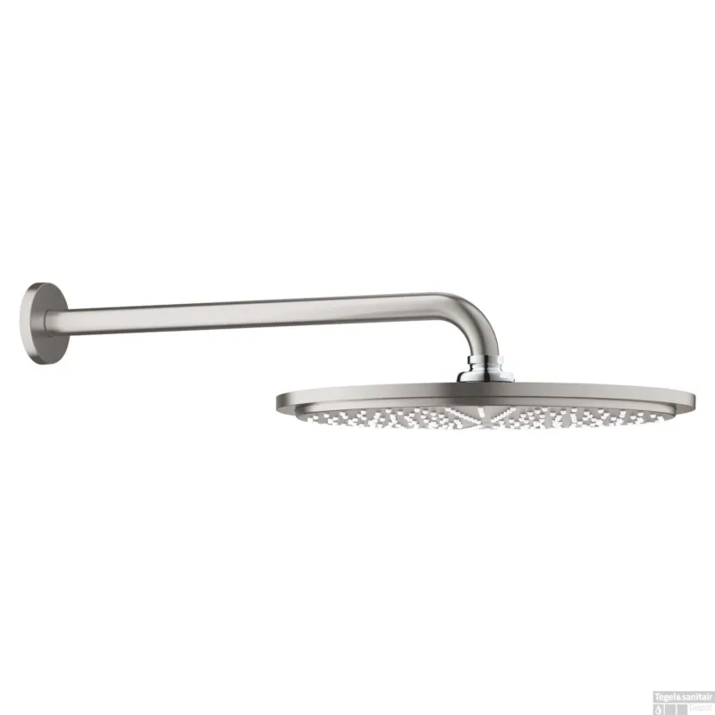 Speciale Aanbieding Regendoucheset GROHE Rainshower Cosmopolitan Metal 31 cm met Wandarm Supersteel