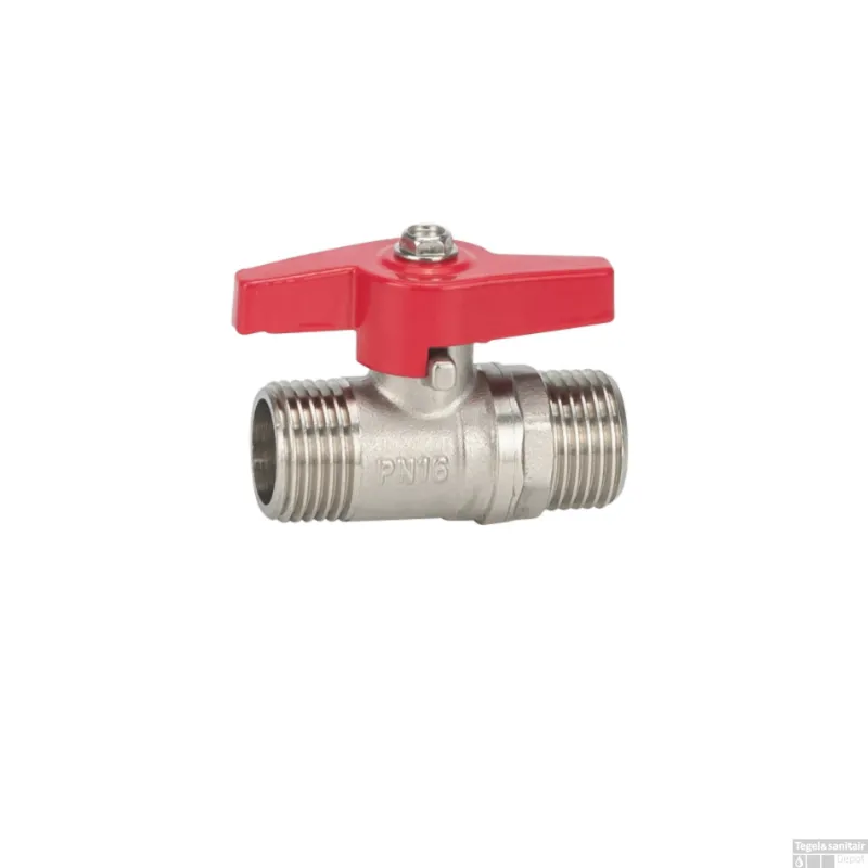 Kogelstopkraan Wiesbaden Met Vlindergreep Draad 1/2"M Snelle Levering