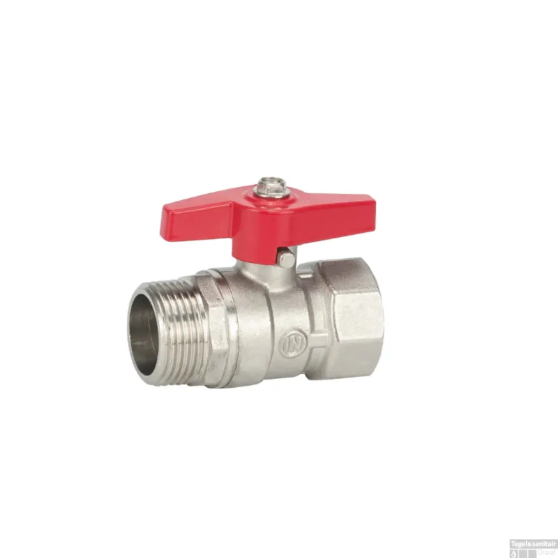 Betaalbaar Kogelstopkraan BWS Mark Met Vlindergreep Draad 3/4"F X 3/4"M