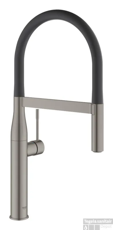 Keukenmengkraan GROHE Essence New Professionele Spray Hard Graphite Geborsteld Aanbieding