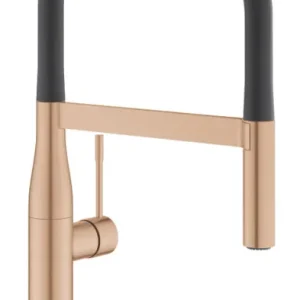 Gereduceerde Prijs Keukenmengkraan GROHE Essence New Professionele Spray Warm Sunset Geborsteld