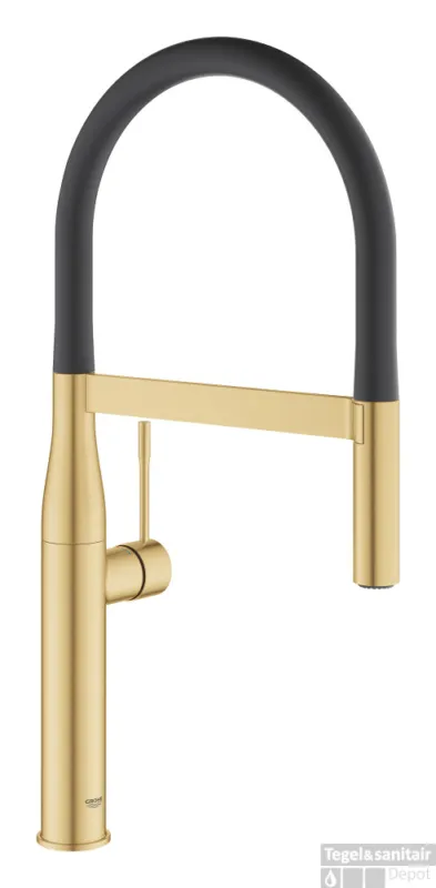 Keukenmengkraan GROHE Essence New Professionele Spray Cool Sunrise Geborsteld Dagaanbieding