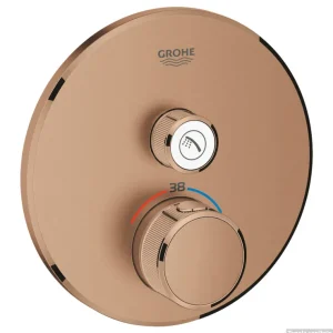 Opbouwdeel GROHE Grohtherm Smartcontrol Douche T, Rond Warm Sunset Geborsteld Nu Kopen