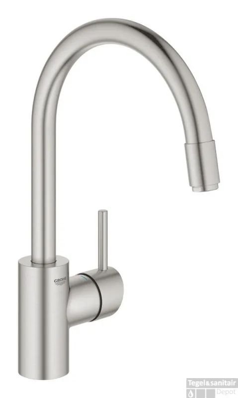 Beperkte Voorraad Keukenmengkraan GROHE Concetto Hoog Uittrekbare Mousseur (Grohe Zero)