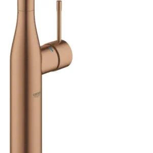 Opzetwastafelmengkraan GROHE Essence New Xl-Size Hoog Gladde Body Warm Sunset Geborsteld Flitsaanbieding