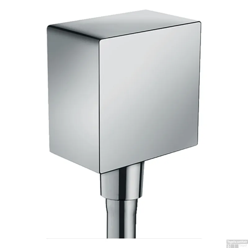 Finale Uitverkoop Muuraansluitbocht FixFit Square HansGrohe met Terugslagklep Chroom