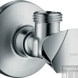 Voordeelprijs Hansgrohe Hoekstopkraan E met G 1/2 aansluiting, chroom