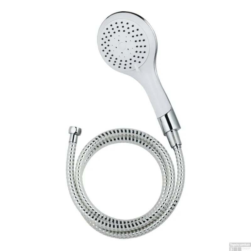 Koop Online Handdoucheset Schutte Broadway 5 Functies Wit Chroom