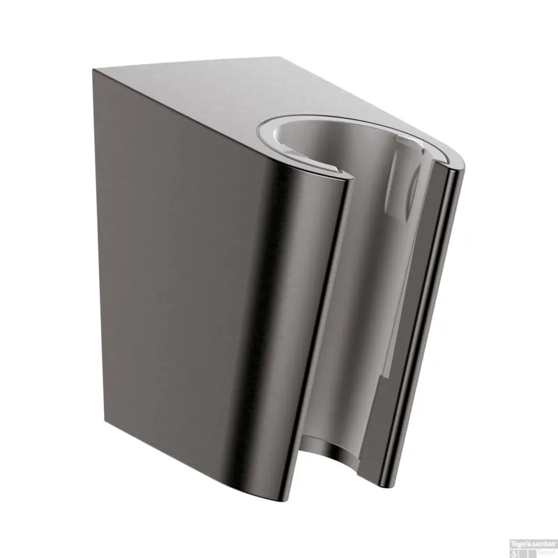 Handdouchehouder Porter S HansGrohe Wand Geborsteld Zwart Chroom Superprijs