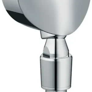 Finale Uitverkoop Hansgrohe FixFit muuraansluitbocht E met terugslagklep en kogelgewricht, chroom