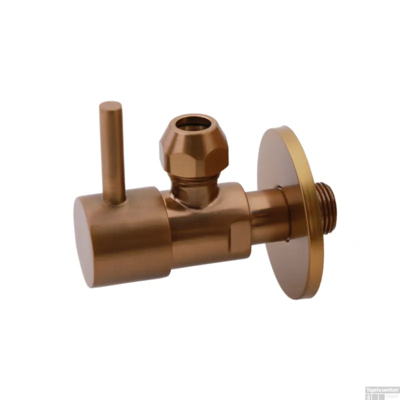 Hoekstopkraan BWS Karsten Minimal 3/8" x 3/8" Of Knel 10 mm Geborsteld Brons Koper Betaalbaar