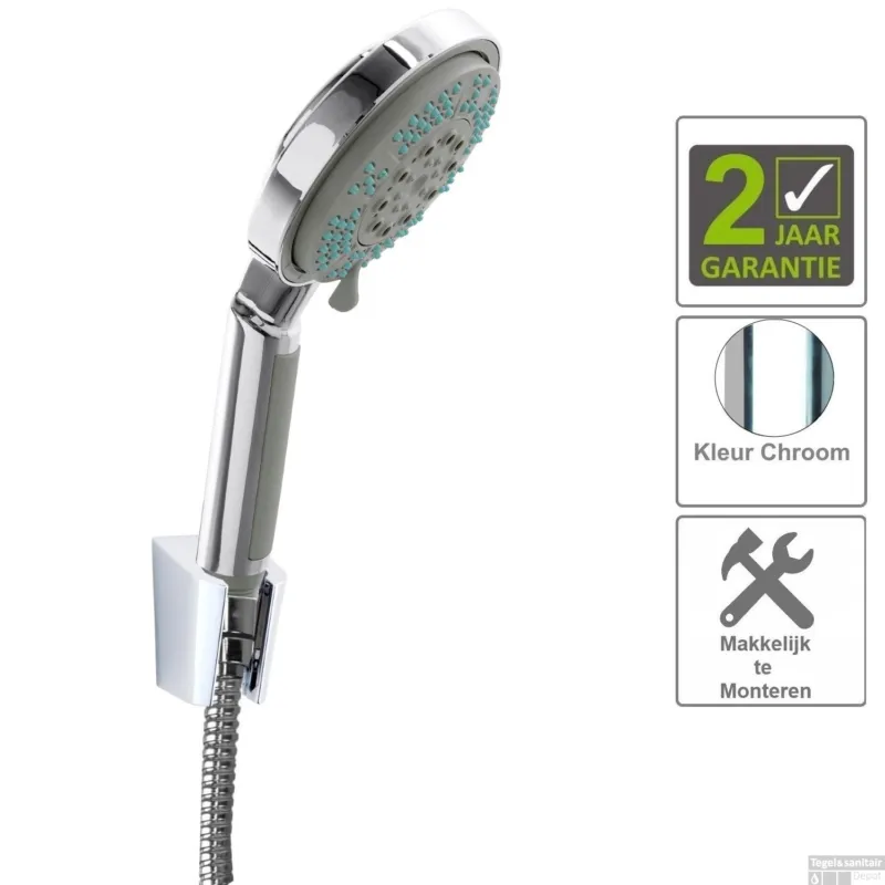 Populair BWS Handdoucheset Verstelbare 10cm Chroom