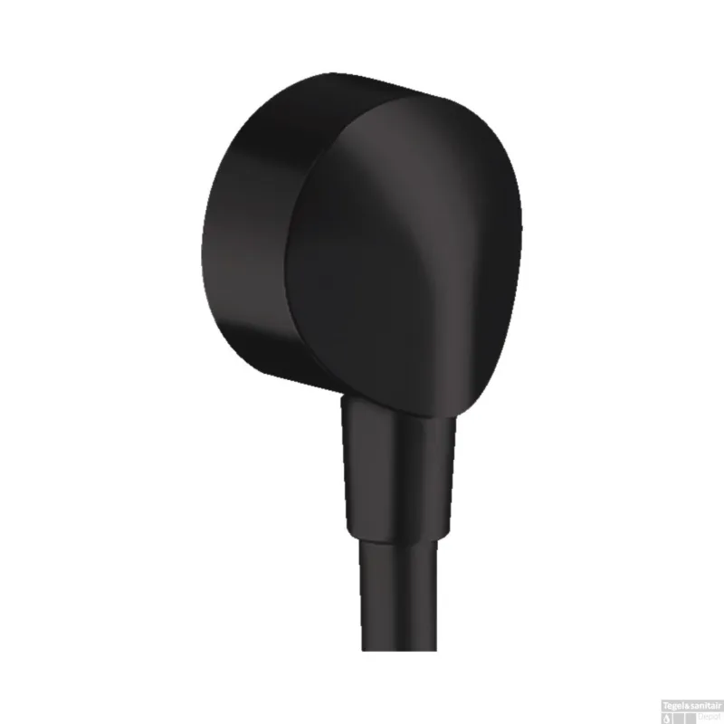 Muuraansluitbocht FixFit E HansGrohe Zonder Terugslagklep Mat Zwart Exclusieve Aanbieding