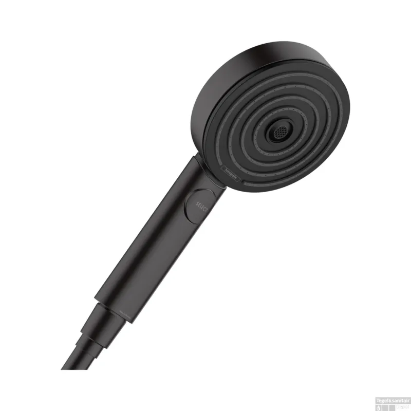 Handdouche HansGrohe Pulsify Select S 3jet Relaxation EcoSmart 10.5 cm Mat Zwart Exclusieve Aanbieding