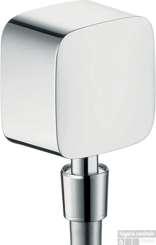 Hansgrohe FixFit muuraansluitbocht met terugslagklep en kogelgewricht, chroom Korting