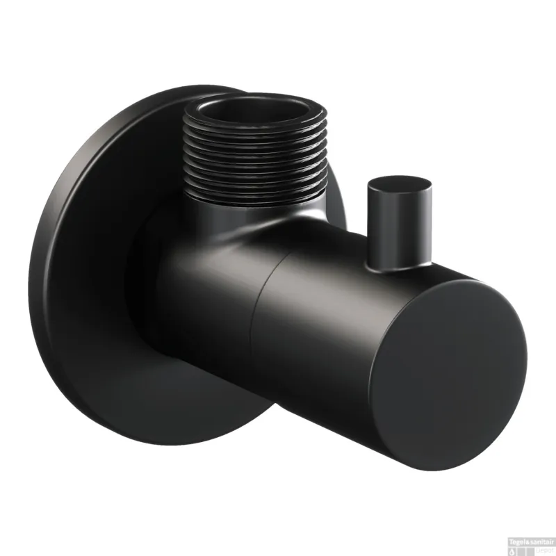Alleen Vandaag Hoekstopkraan Brauer Black Edition Compleet Met Slang Mat Zwart