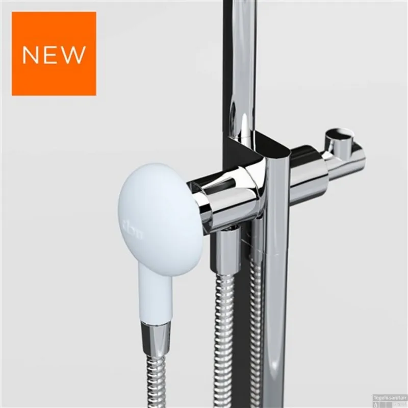 Finale Uitverkoop Clou Kaldur Handdouche Universeel 1/2 Aansluiting Soft-touch Wit