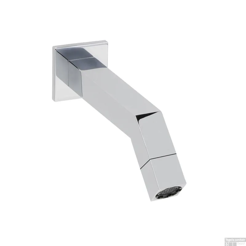 BWS Inbouw Toiletkraan Kali Vierkant 22x8x5,5 cm Chroom Gratis Retour