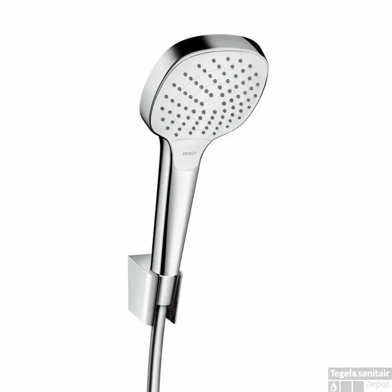 Hansgrohe Croma Select E Vario Porter Set Met Doucheslang 125 Cm. Chroom Nieuw