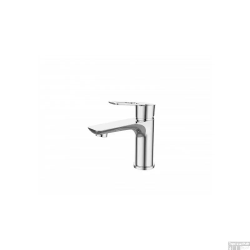Korting Sanimar Palma Lavabo Wastafelkraan 15.5x11.7 cm Messing Chroom