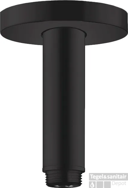 Hansgrohe plafondbevestiging S 100 mm, mat zwart Finale Uitverkoop