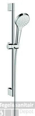Hansgrohe Croma Select S Glijstangset 65 Cm. 1jet Wit-chroom Gecertificeerd