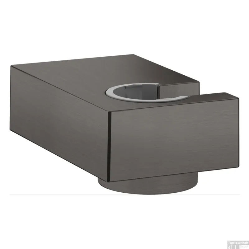 Handdouchehouder Porter E HansGrohe Wand Geborsteld Zwart Chroom Koop Vandaag