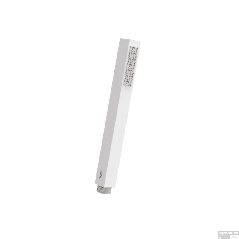 Koopje Handdouche Tres Antikalk 2.2x2.2x22.3 cm Vierkant Mat Wit